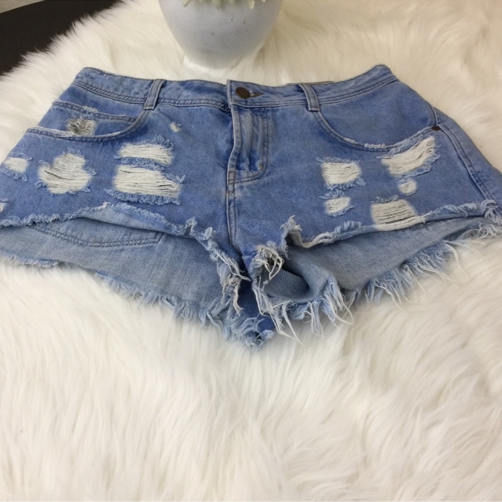 Zara Trafaluc Denim Shorts - Picture 2 of 4